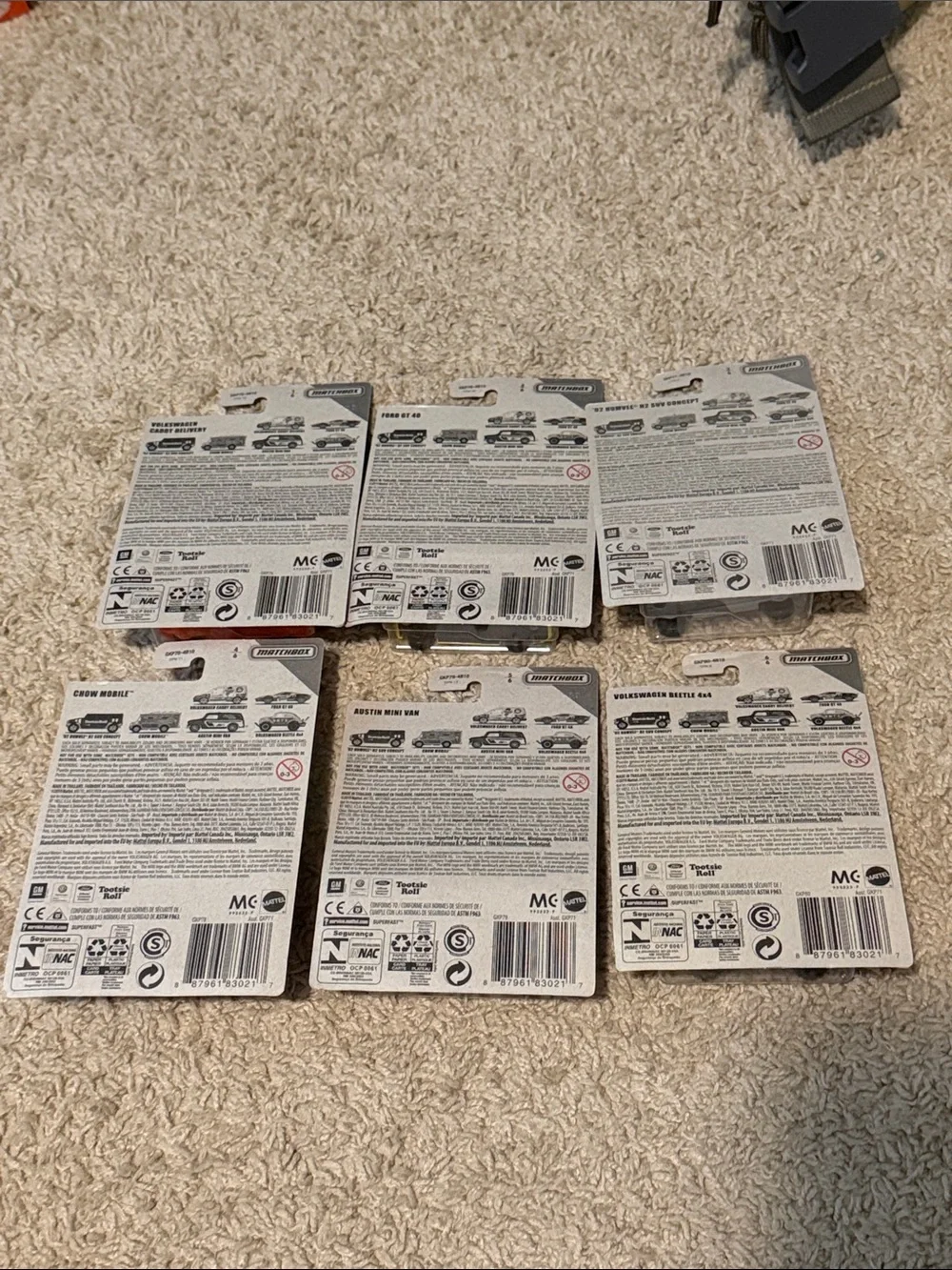 Matchbox Candy Rides set collection of 6 NEE